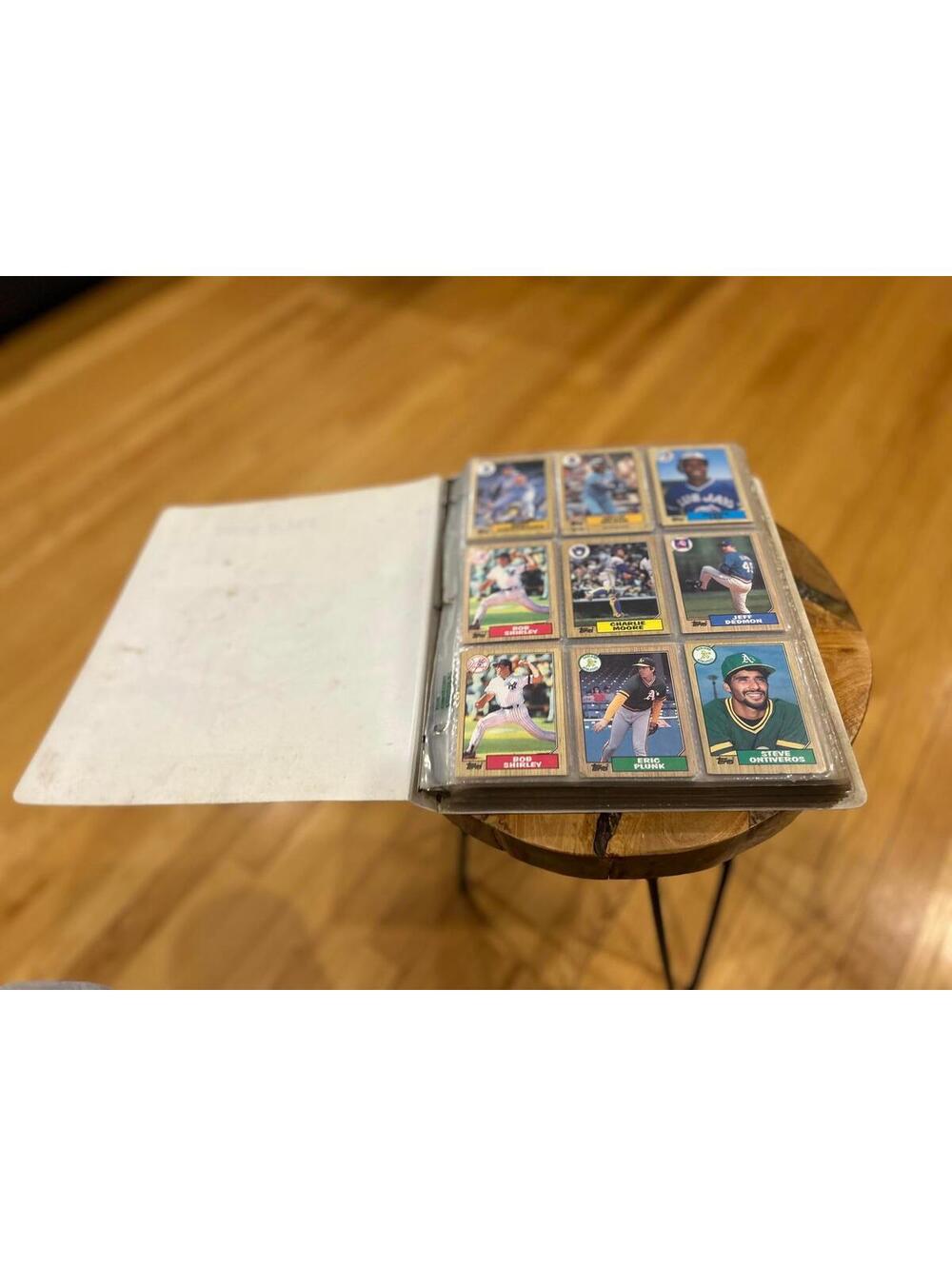 Big binder of baseball cards